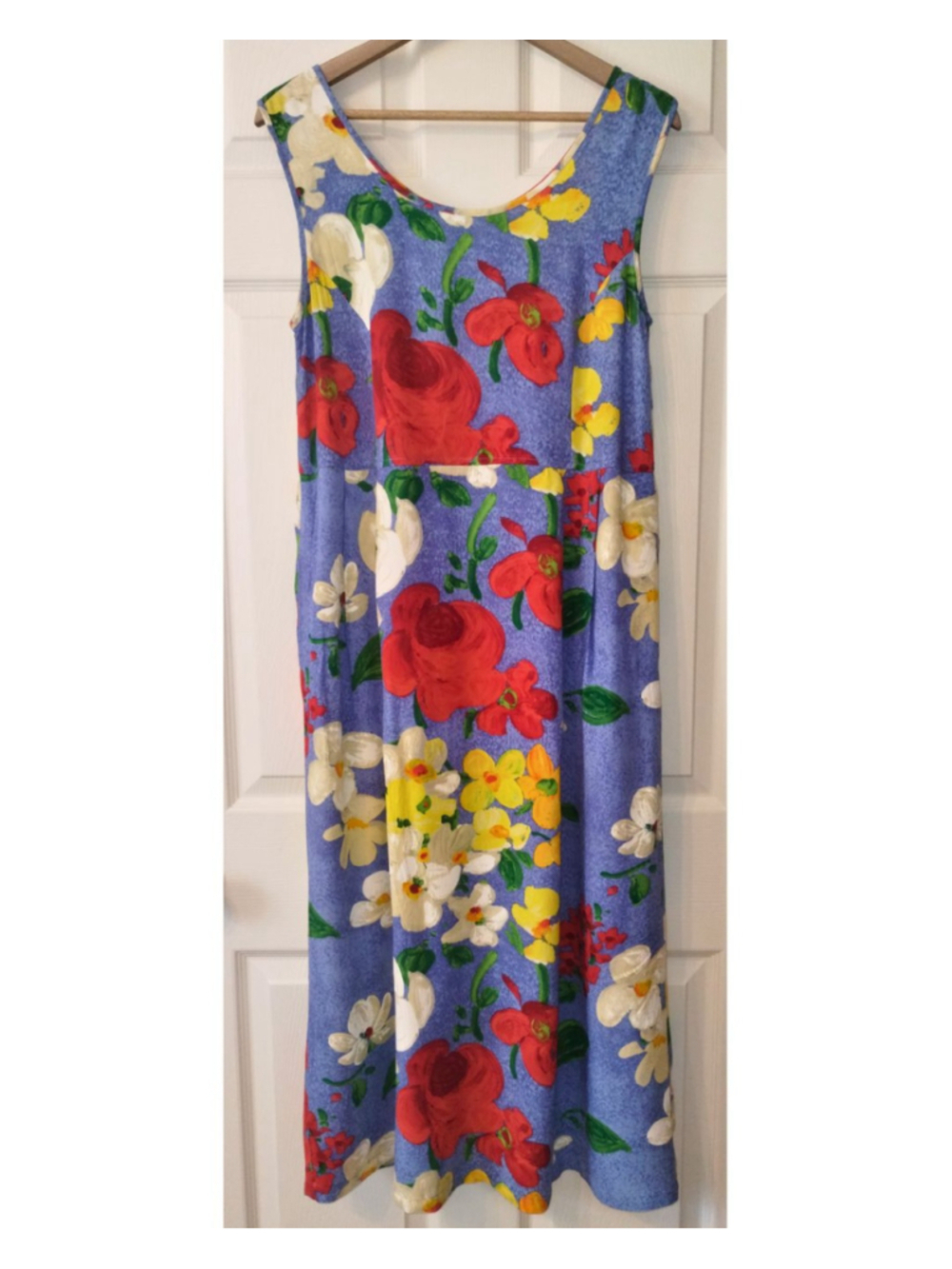 Women's Jams World Vintage Floral Sleeveless Maxi Dress (Size M)